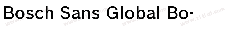 Bosch Sans Global Bo字体转换